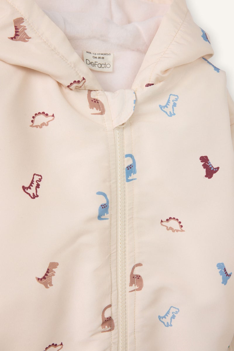 ديفاكتو جاكيت مطر اولادي وتر بروف وطبعة ديناصور - Image 2